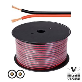 Cabo Coluna Vsound 2X2.50Mm Preto/Vermelho Paralelo - 1
