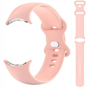 Bracelete Silicone Líquido Antiimpacto para Google Pixel Watch 2 Tam. L 24cm | Rosa - 1
