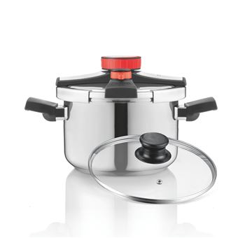 Panela de Pressão HAEGER Easy Cooker 2 em 1 | Diâmetro 24 cm | 8 L | Inox - 1
