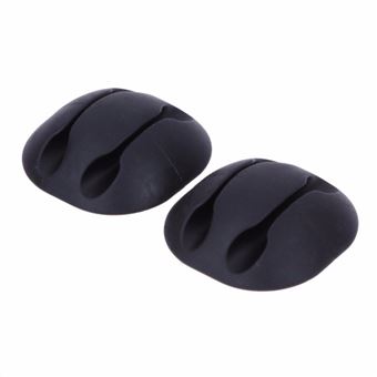 Organizador de Cabos Duplo Phonecare em Silicone - Preto - 1