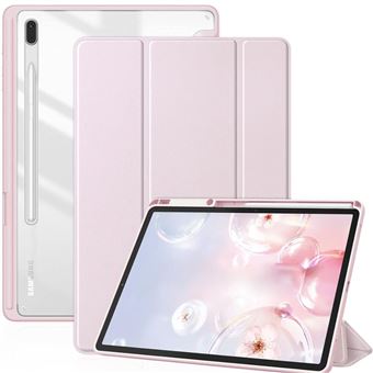 Capa Crystal Folio Antiimpacto para Samsung Galaxy Tab S9 FE+ 12.4 | Rosa - 1