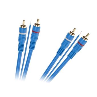 Cabo Amplificador Auto-Rádio Blow com remote 2 x RCA Macho - 2 x RCA Macho 5m - 1