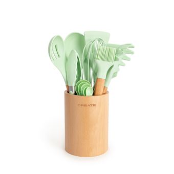 Utensílios de Cozinha Create KITCHENWARE STUDIO | Madeira e Silicone - 1
