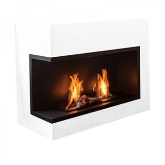 Lareira de Canto a Bioetanol OutInFire NILLA 1080 | Esquerda | Queimador Onda 65cm | 4,4L | - 1