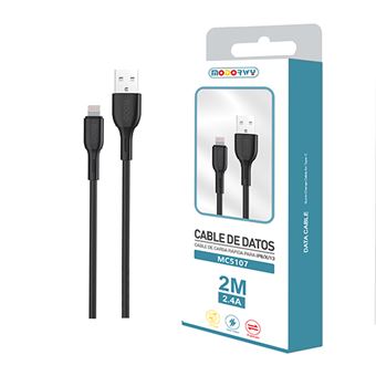 Cabo de Dados Lightning MODORWY MC5107 | 2 m - Preto - 1