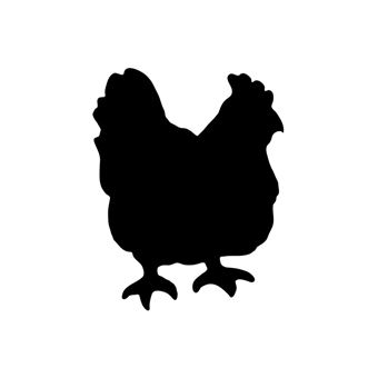 Quadro preto Securit FB-CHICKEN | Preto - 1