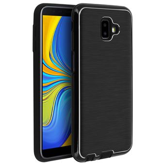 Capa Avizar para Samsung Galaxy J6 Plus de alumínio e Silicone Preto - 1