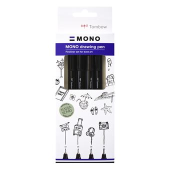 Caneta Fineliner Tombow WS-EFL-H-B-4P | Azul, Branco - 1