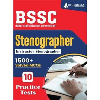 Bssc Stenographerinstructor English Edition Exam Book 2023  Bihar Staff Selection Commission 10 Full Practice Tests With Free Access To Online Tests - 1