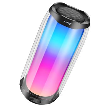 Coluna LinQ | Bluetooth | LED RGB | À prova d'água IPX6 | Som potente | 8W | Preto - 1