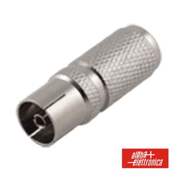 Ficha Coaxial Alpha-Elettronica Tv Ø9,5Mm Twist On - 1