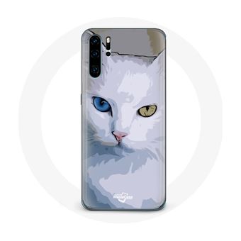 Capa Maniacase para Huawei P30 Van Turco Olho Gato Olho Azul Olho Amarelo - 1