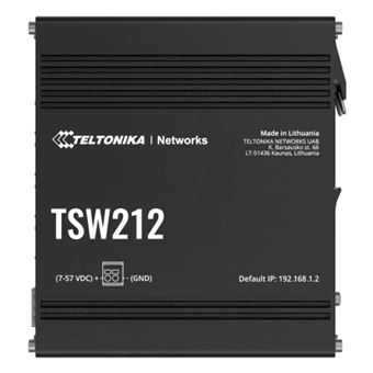 Switch de Rede Teltonika TSW212 | Preto - 1