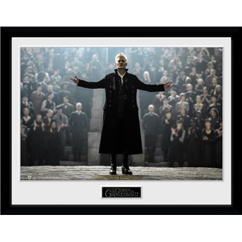 Poster emoldurado GB Posters Monstros Fantásticos: Os Crimes de Grindelwald Grindelwald 30x40cm - 1