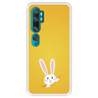 Capa Tpu Hapdey para Xiaomi Mi Note 10 - Note 10 Pro - Cc9 Pro | Design Coelhinho Da Páscoa - Transparente