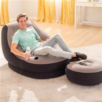 Cadeira insuflável com pufe Intex 68564NP Ultra Lounge Relax - 1