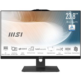 PC All-in-One MSI Modern AM242TP 1M-1857FR | 23.8'' | Intel Core 5 120U | Intel Graphics | 16 GB | SSD 500GB - 1
