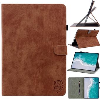 Capa ZURSANA para tablet Nokia T20 | Porta-cartões integrado | Suporte Ajustável | proteção Anti - impacto - Castanho - 1