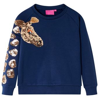 Sweatshirt para criança | vidaXL | azul-marinho 128 | 7 a 8 anos - 1