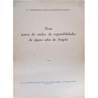 Nota acerca do «índice de expansibilidade» de alguns solos de angola. - 1