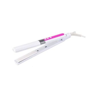 Prancha de Cabelo Profissional Pritech TA-1035 - Branco/Rosa - 1