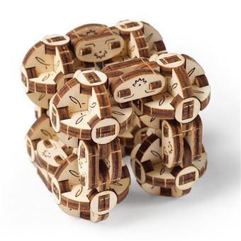 Puzzle 3D Ugears Cubo Flexível | Madeira - 1