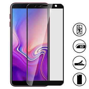 Protetor de ecrã Avizar de Vidro Temperado para Samsung Galaxy J6 Plus Preto - 1