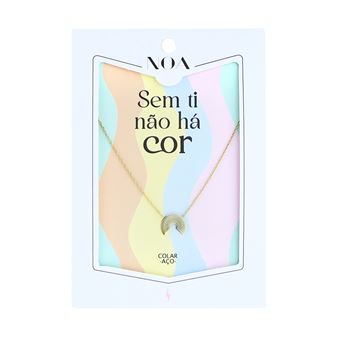 Colar Noa Story Arco-Iris | Sem Ti Não Há Cor | Aço Dourado - 1