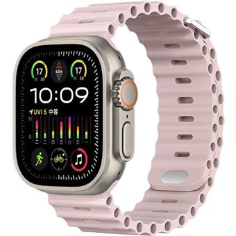 Bracelete Ocean Waves Antiimpacto para Apple Watch Series 10 42mm | Rosa Claro - 1