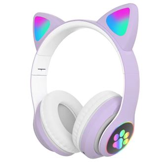 Auscultadores Gaming SZSMART STN-28 | Bluetooth | 3.5mm | Roxo - 1