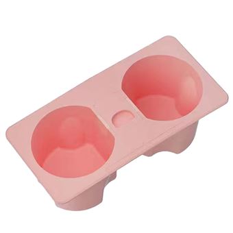 Carro console central copo de água slot shell protetor V-REEL para Tesla Model 3/Y (2016-2023) | Rosa - 1