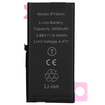 Bateria Interna Clappio para iPhone 13 Mini 2406mAh | 100% Compatível A2660 - 1
