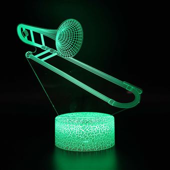 Lâmpada 3D HSMY | Infantil | Multicolorido com Controlo Remoto | Instrumento Musical | 799 - 1