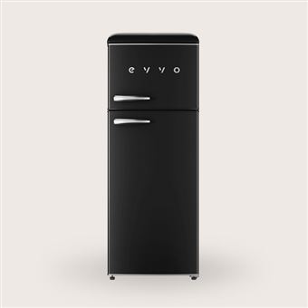 Frigorífico com Congelador EVVO F45 Retro | 148,2x55,2x62,1 cm | 215 L | E | Preto - 1