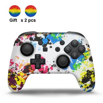 Pack HSMY | 3 Capas Silicone Protetora + Grips para Comando Switch Pro - Multicolorido 4 - 1