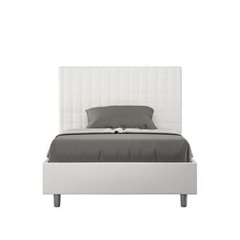 Cama de Corpo e Meio sem Estrado Estofada Ityhome Sunny | 120x190 cm | Pele Sintética branco - 1