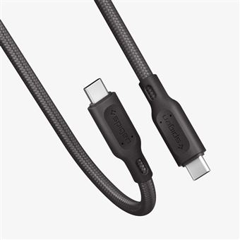 Carregador de Dispositivos Móveis Spigen USB-C to USB-C 2.0 Cable | Preto - 1