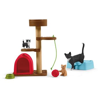 Conjunto de brinquedos Schleich Playtime for cute cats - 1