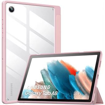 Capa Crystal Folio Antiimpacto para Samsung Galaxy Tab A9 8.7 | Rosa - 1
