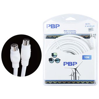 Cabo Pritech BC-236 Coaxial RG6 - Branco - 1