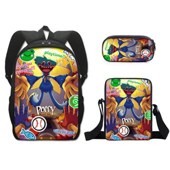 Mochila + Estojo + Bolsa de Ombro Infantil Good Deal Poppy Time 10 - 1