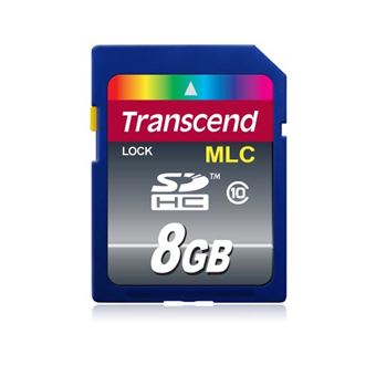 Cartão de Memória Transcend 8GB SDHC Class 10 - 1