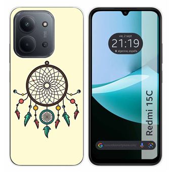 Capa Tumundosmartphone de silicone para Xiaomi Redmi 15C 4G / 5G | Dreamcatcher Design Desenhos - 1