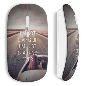 Rato Wireless Maniacase Não desistir Apenas começar de Novo - 1