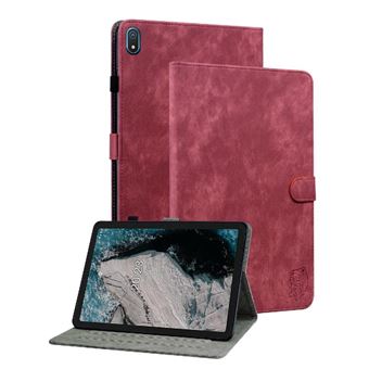 Capa ZURSANA para tablet Nokia T20 | Porta-cartões integrado | Suporte Ajustável | proteção Anti - impacto - Vermelho - 1
