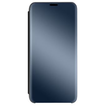 Capa Fólio Avizar para Clear View OnePlus Nord 2 Design espelhado Suporte vídeo - Preto - 1