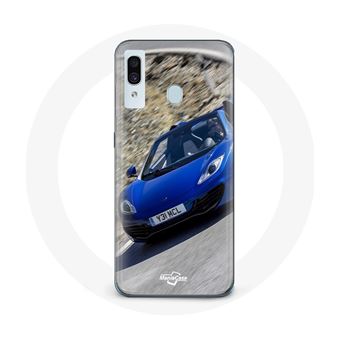 Capa Maniacase para Samsung Galaxy A20E Fórmula 1 Mclaren Carro Azul - 1