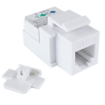 Conetor BeMatik Telefone Keystone RJ11 6P4C Modelo Fémea TB110 Cat.3-B - 1