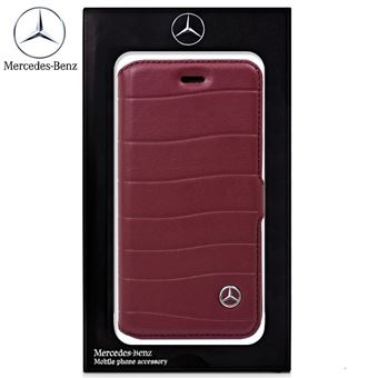 Capa Livro COOL para iPhone 6 / 6s / iPhone 7 / 8 Licença Mercedes-Benz Vermelho - 1