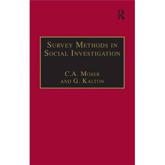 Survey Methods in Social Investigation - Paperback - 1985 - 1